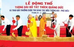 Khởi công xây dựng tượng đài Hòa thượng Thích Quảng Đức