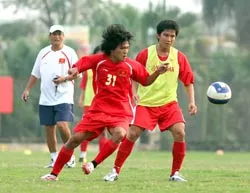 Quang Hải (31), gương mặt mới trên hàng công đội tuyển Olympic Việt Nam. Ảnh: Quang Minh