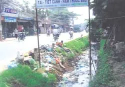 Xả rác bừa bãi xuống kênh!