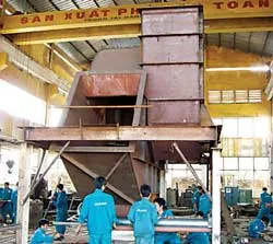 Xuất khẩu 2,1 triệu USD thiết bị, kết cấu thép