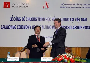 Thành lập quỹ Altimo, công bố dự án học bổng Altimo tại Việt Nam