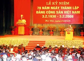Mít tinh trọng thể kỷ niệm Ngày thành lập Đảng