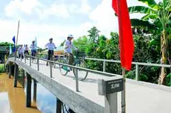 Hoàn thành xây dựng 100 cây cầu ở ĐBSCL