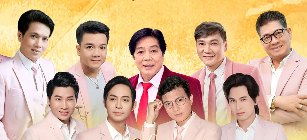 Các nghệ sĩ, ca sĩ, nhóm ca tham gia biểu diễn trong chương trình "Xuân ấm tình quê" chào năm mới 2026 ở xã Bình Khánh, TPHCM. 