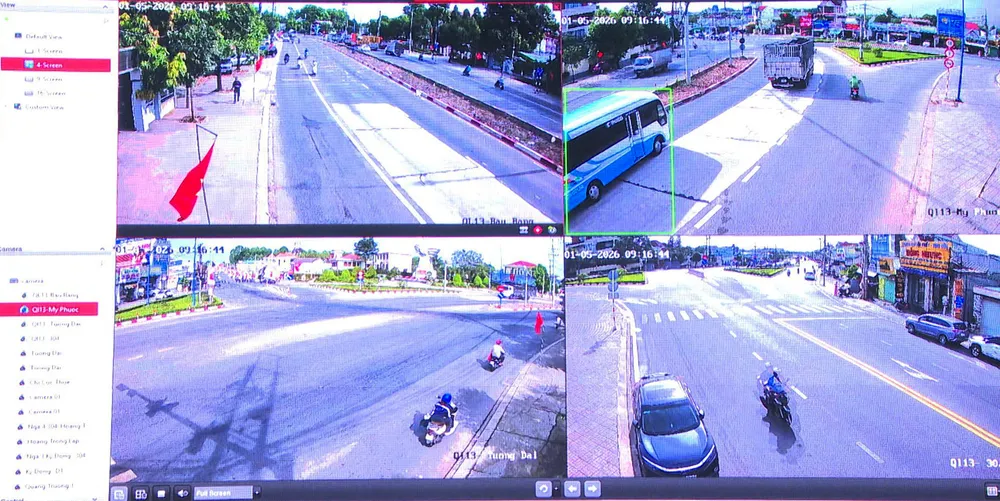 Camera được trang bị trên đường 30-4