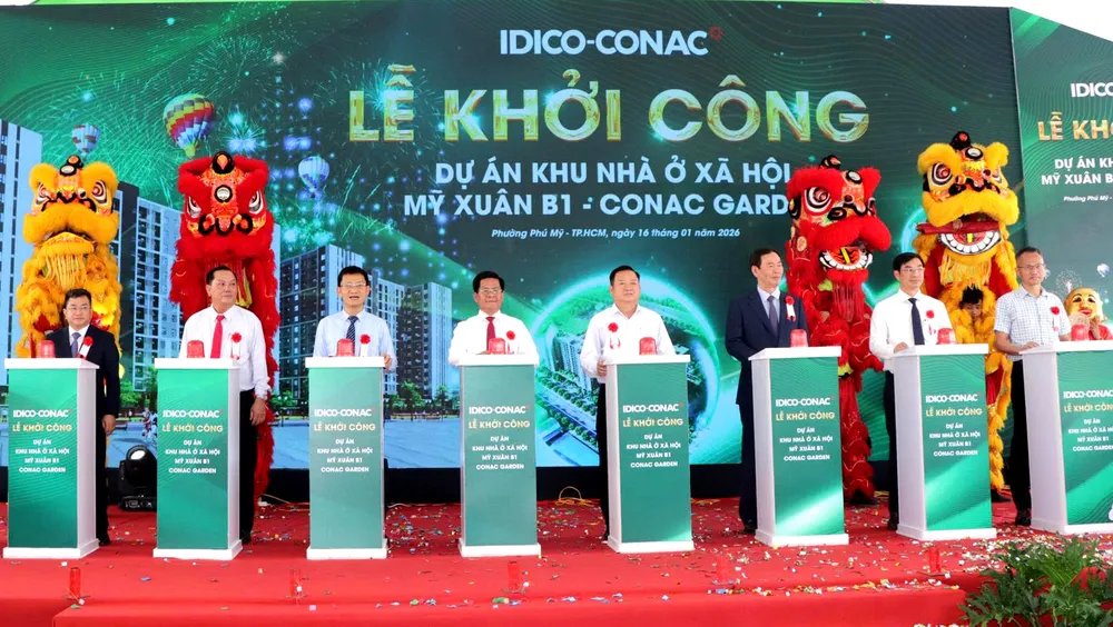 Phường Phú Mỹ (TPHCM) khởi công xây dựng khu nhà ở xã hội có quy mô 1.200 căn