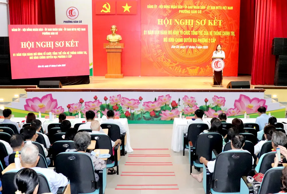 Hội nghị sơ kết tại phường Bàn Cờ