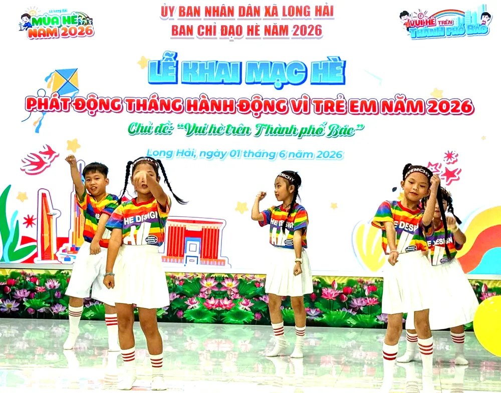 Hơn 20 hoạt động hè cho thiếu nhi Long Hải