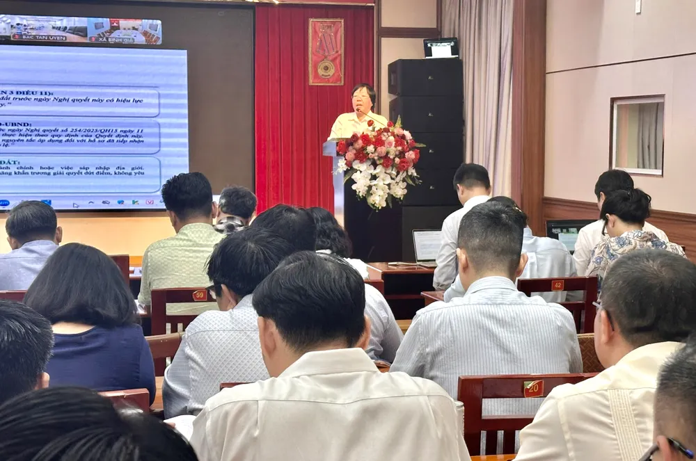 Hội nghị triển khai Quyết định 67/2026 của UBND TPHCM do Sở NN-NT tổ chức. Ảnh: THANH HIỀN
