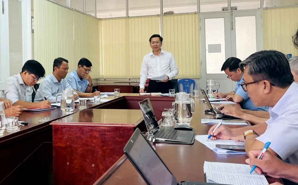 Ông Hồ Trúc Thanh, Phó Giám đốc Sở Nông nghiệp và Môi trường TPHCM phát biểu tại buổi làm việc.