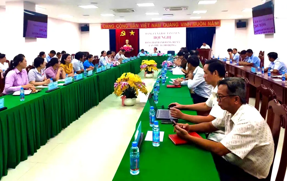  Đảng ủy xã Bắc Tân Uyên thực hiện mô hình phòng họp không giấy