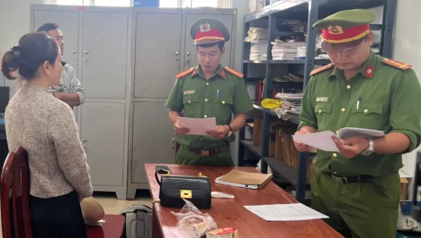 Cơ quan công an làm việc với đối tượng Đào