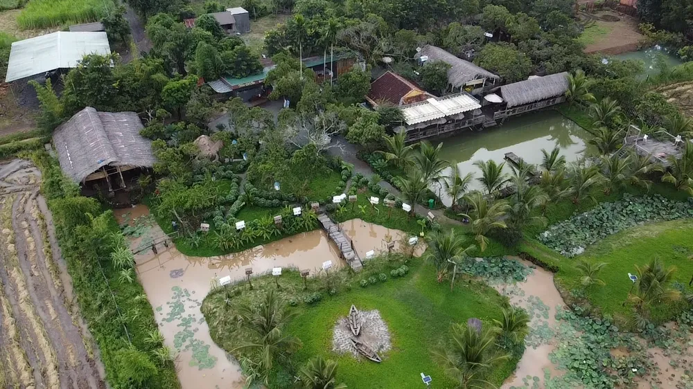 Nhiều công trình được xây dựng trên đất nông nghiệp ở cơ sở Vườn Bồ Câu (huyện Buôn Đôn)