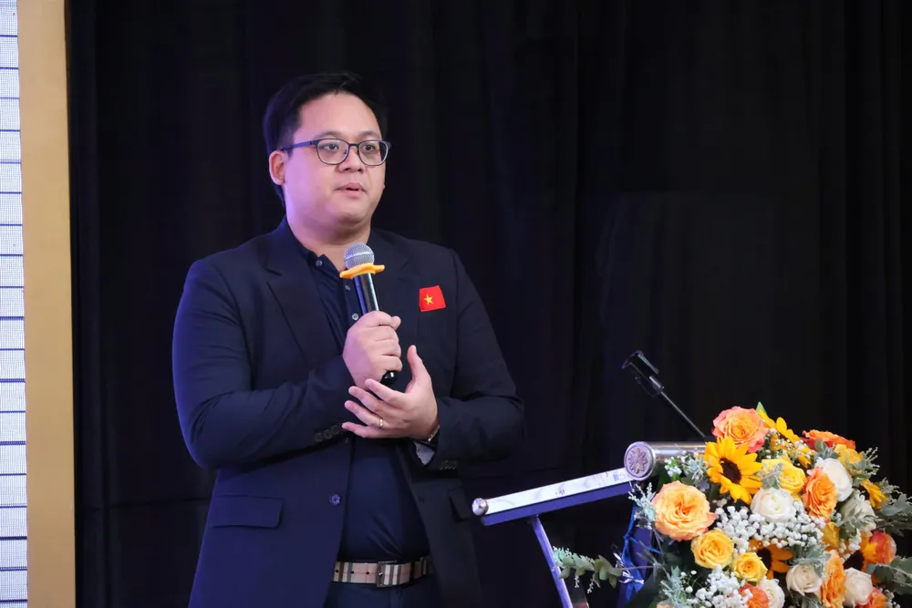 Ông Vũ Nguyên, Phó Chủ tịch, Tổng Thư ký Hiệp hội Golf Việt Nam phát biểu