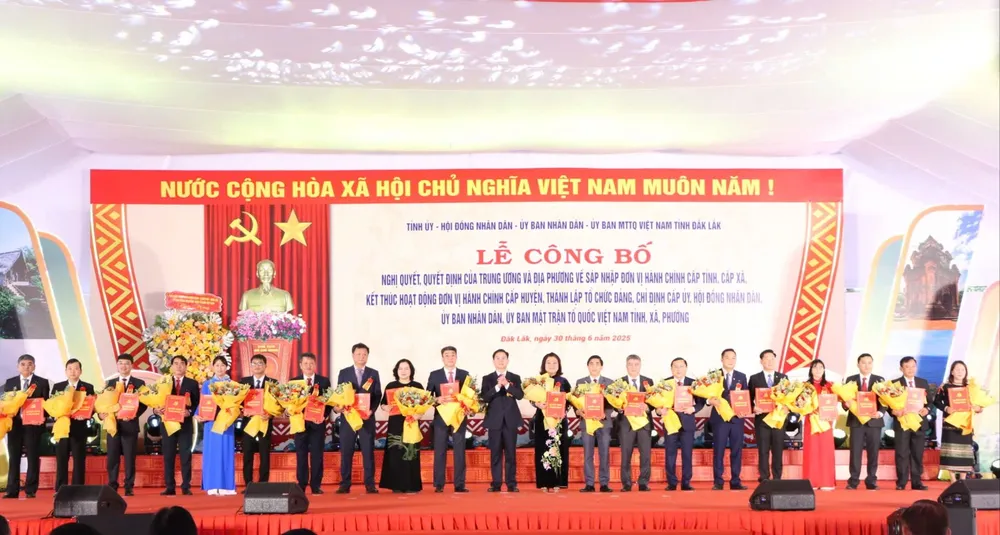 Danh sách lãnh đạo xã, phường ở Đắk Lắk sau sắp xếp