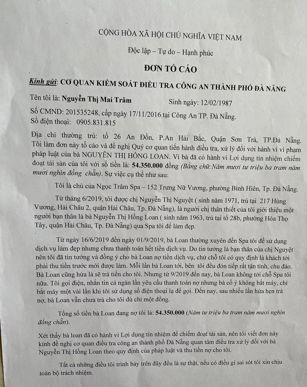Vụ “đại gia” ở Đà Nẵng bị tố lừa đảo: Tìm cách chống chế để kéo dài việc trả nợ ảnh 2