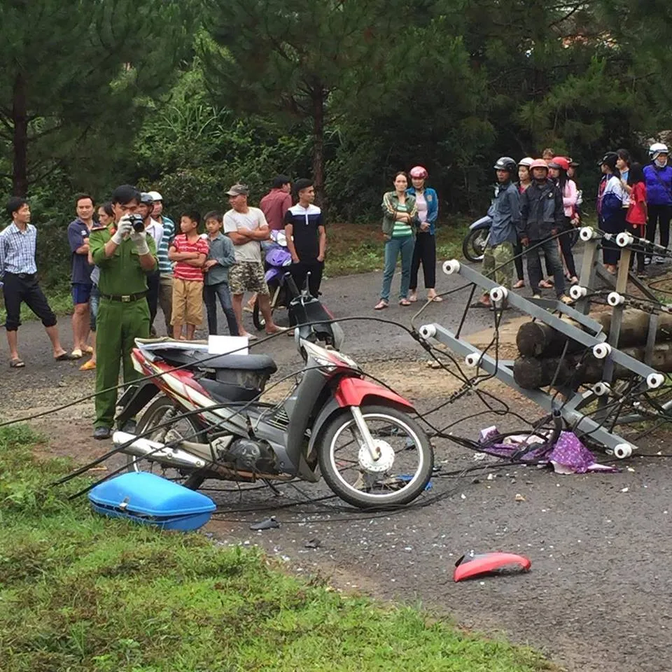 Hiện trường vụ tai  nạn.