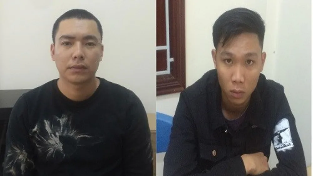 Hại nghi phạm đã ra đầu thú. Ảnh: Công an Gia Lai