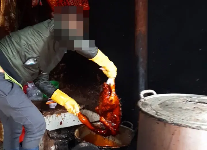 Hãi hùng “công nghệ” nhổ lông vịt siêu nhanh bằng… hóa chất lạ ảnh 1