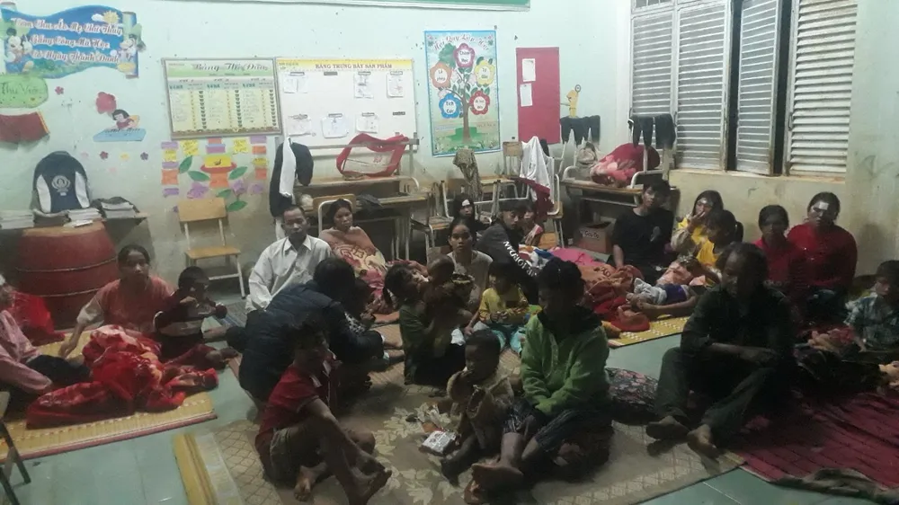 Ấm áp bữa cơm chạy bão của đồng bào Tây Nguyên ảnh 2