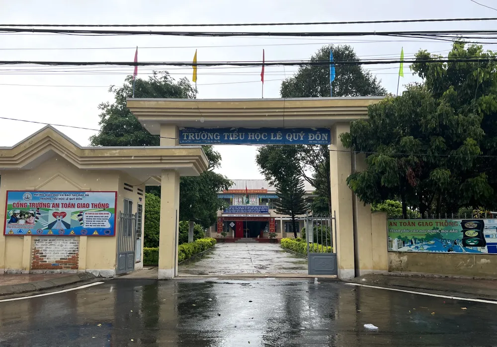 Trường Tiểu học Lê Quý Đôn, nơi xảy ra vụ việc Trường Tiểu học Lê Quý Đôn, nơi xảy ra vụ việc