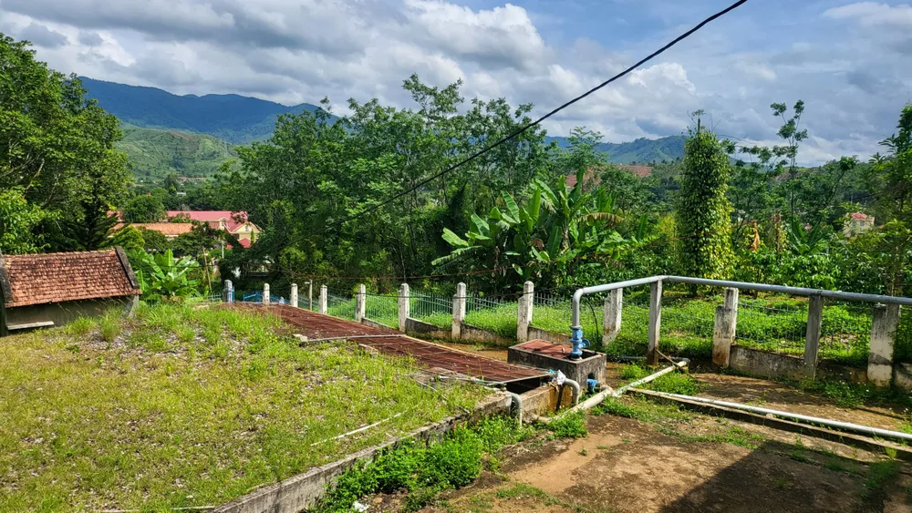 Một góc nơi chứa, xử lý nước của trung tâm