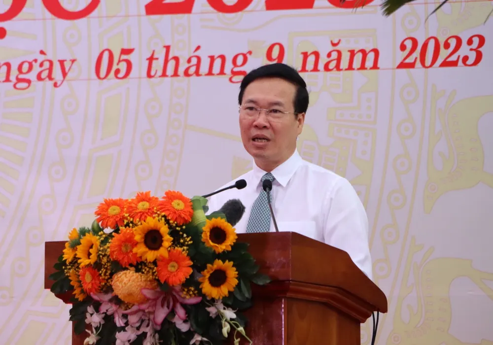 Chủ tịch nước phát biểu tại lễ khai giảng