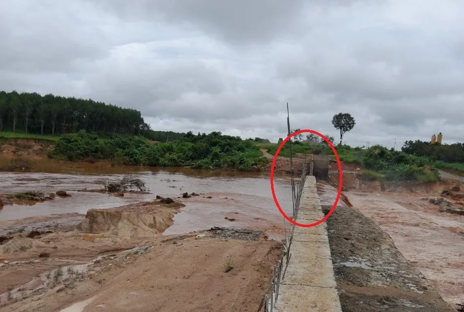 Hiện trường vụ việc. Ảnh: P.V