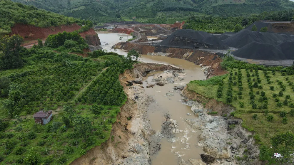 Vị trí bị sạt lở