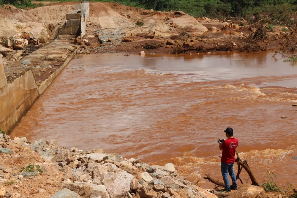 Thủy điện xảy ra sự cố ở phần tường bê tông