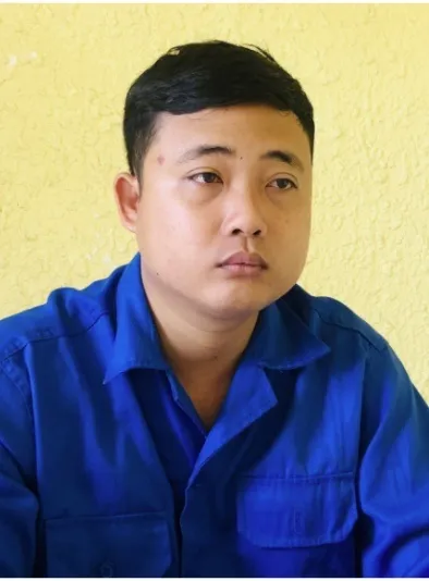 Huỳnh Chí Linh tại công an. Ảnh: CÔNG AN GIA LAI