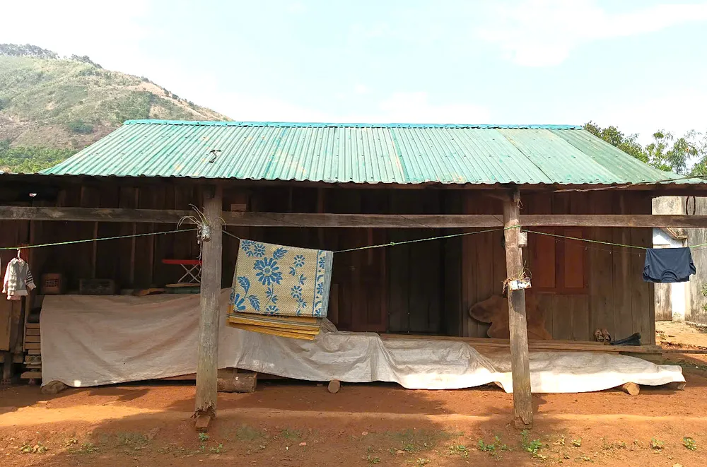 Một căn nhà ở xã Đăk Na đã được sửa chữa xong