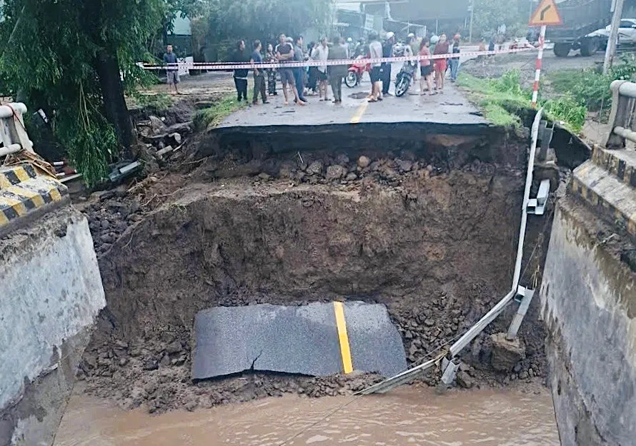 Hiện trường vụ việc. Ảnh: Văn Cường