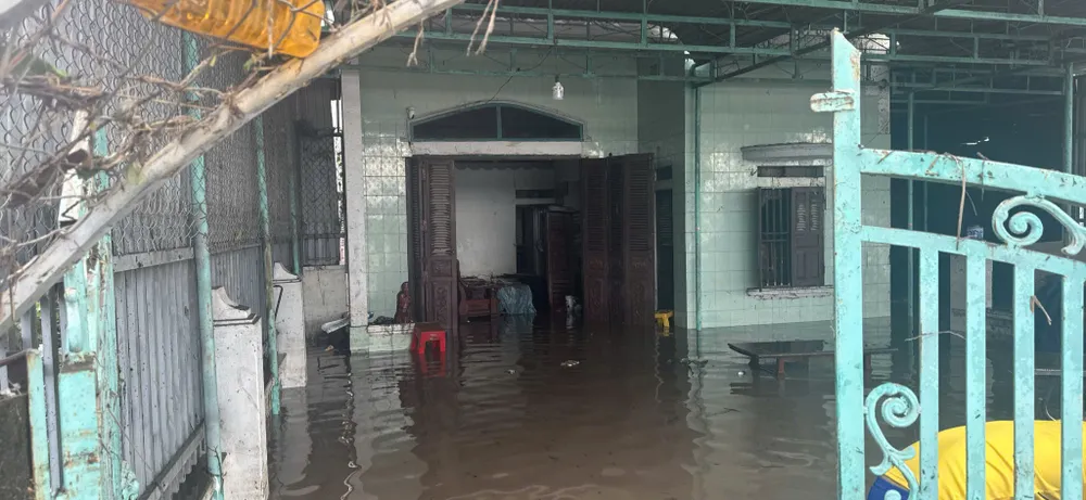 Nhà dân ở xã Ia Pa bị ngập