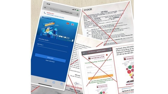 Commercial banks warn against fraudulent messages, websites ảnh 1