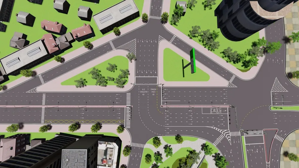 Sơ đồ bố trí tuyến đường một chiều