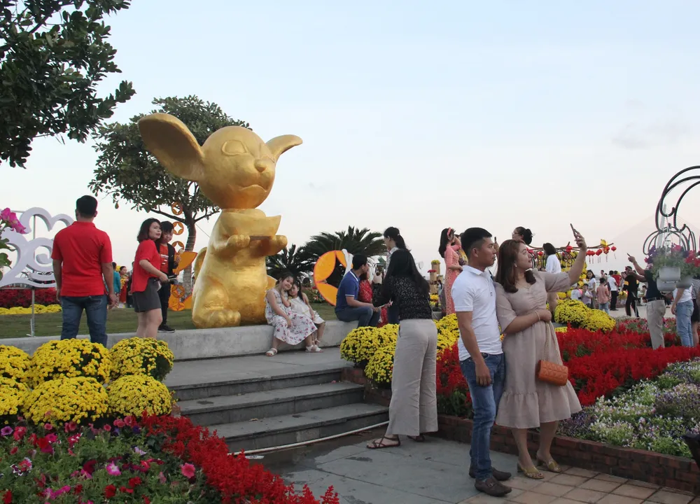 Đà Nẵng ngập tràn sắc xuân với đường hoa Tết  ảnh 3