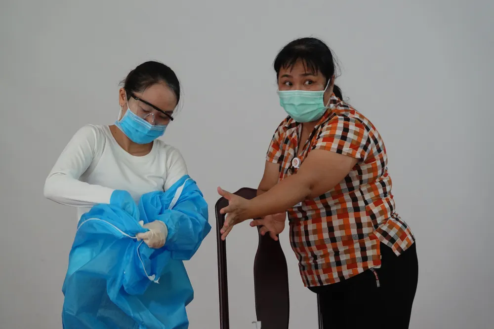 Đà Nẵng: 39 thí sinh thuộc diện F thi tốt nghiệp THPT năm 2021 tại Trường THPT Võ Chí Công ảnh 7