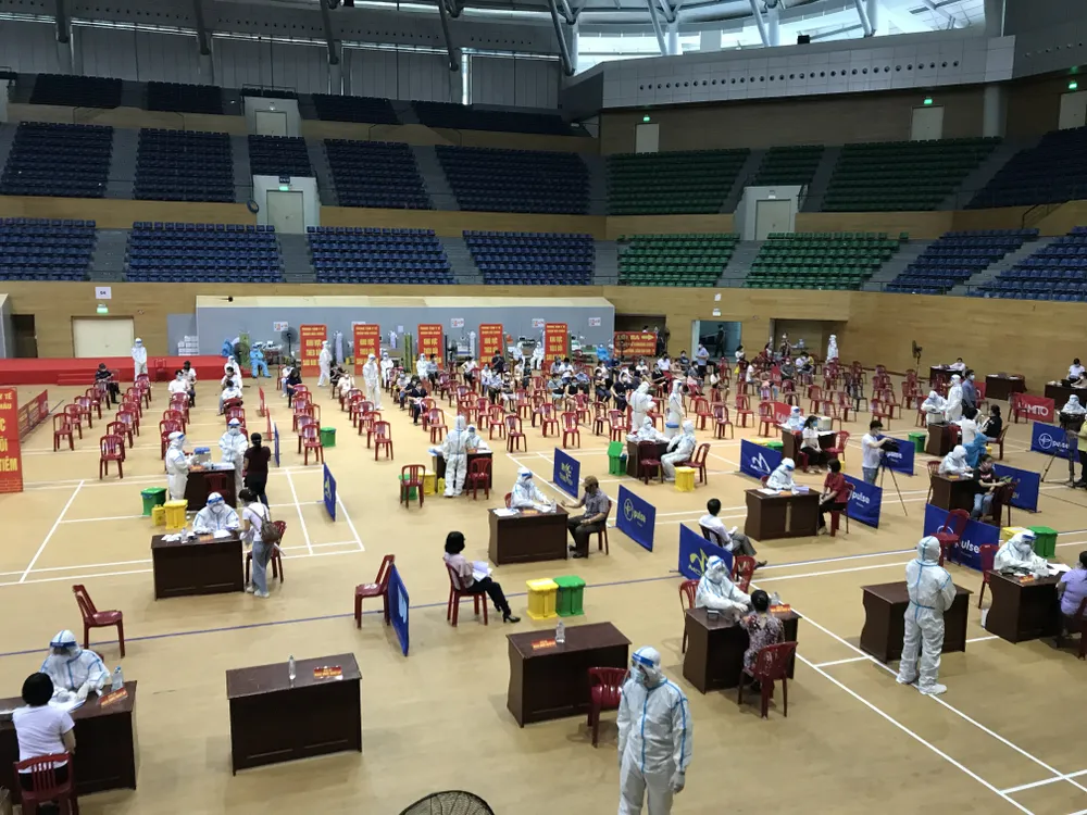 Điểm tiêm vaccine ở quận Hải Châu (TP Đà Nẵng)