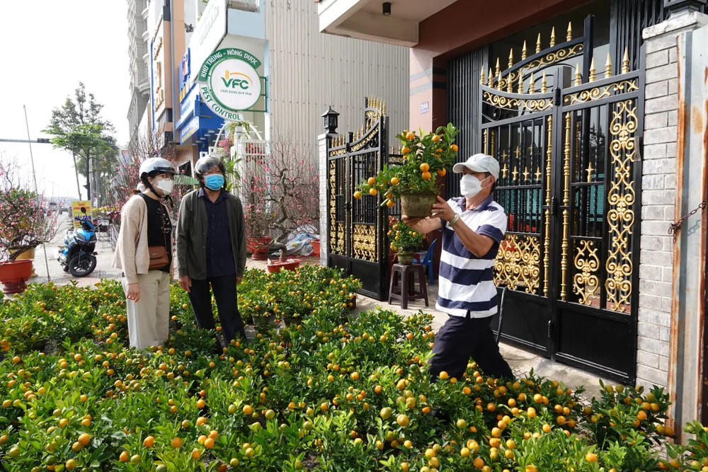 Chợ hoa Đà Nẵng ngày cận Tết: giá tăng nhẹ, tấp nập bán mua ảnh 10