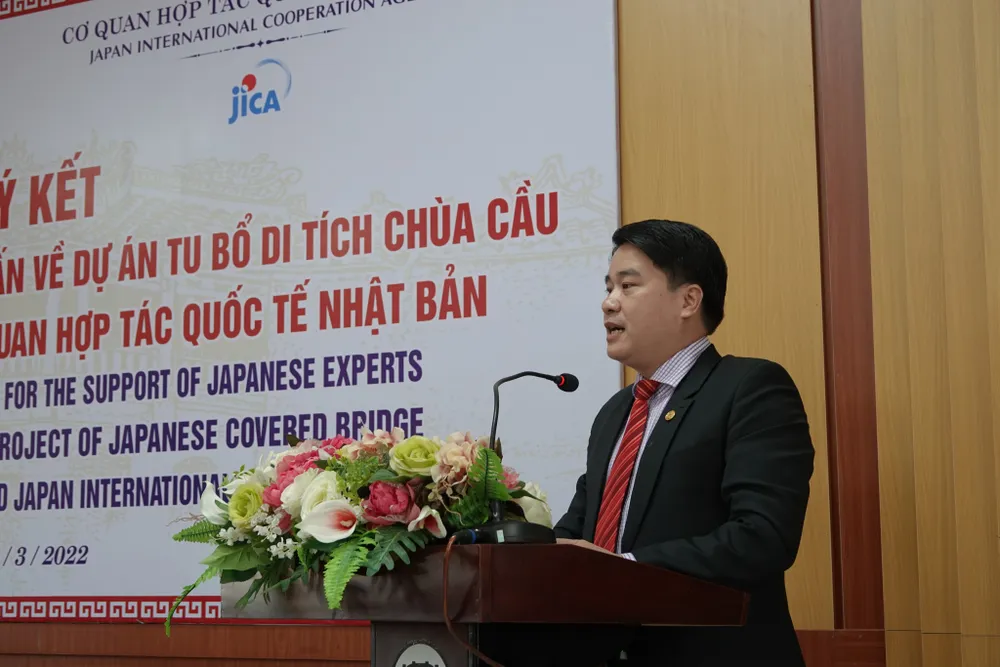 Chuyên gia Nhật Bản trợ sức tu bổ Chùa Cầu (Quảng Nam) ảnh 1