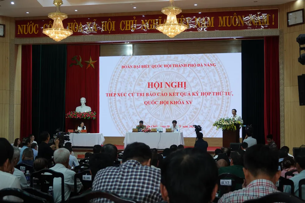 Thường trực Ban Bí thư Võ Văn Thưởng tiếp xúc cử tri tại TP Đà Nẵng ảnh 1