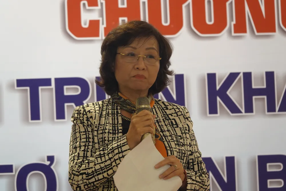 Bà Ngô Thị Kim Yến, Phó Chủ tịch UBND TP Đà Nẵng phát biểu tại chương trình