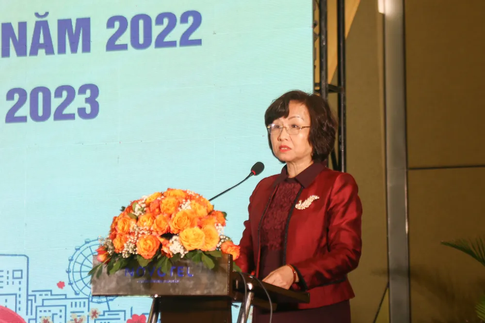 Bà Ngô Thị Kim Yến, Phó Chủ tịch UBND TP Đà Nẵng phát biểu tại hội nghị