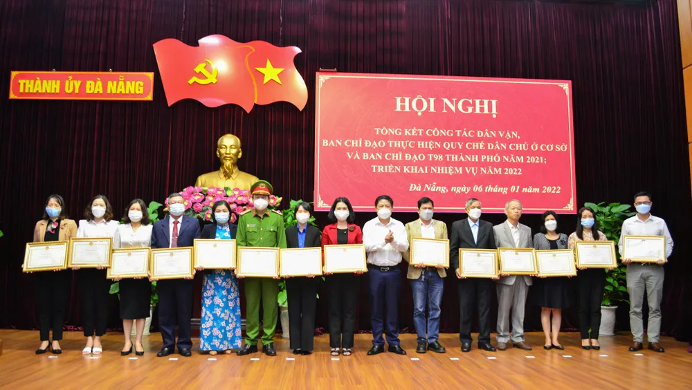 Ban Dân vận Thành ủy Đà Nẵng tổ chức Hội nghị tổng kết công tác dân vận, việc thực hiện quy chế dân chủ ở cơ sở và công tác tôn giáo và dân tộc năm 2021, triển khai nhiệm vụ năm 2022