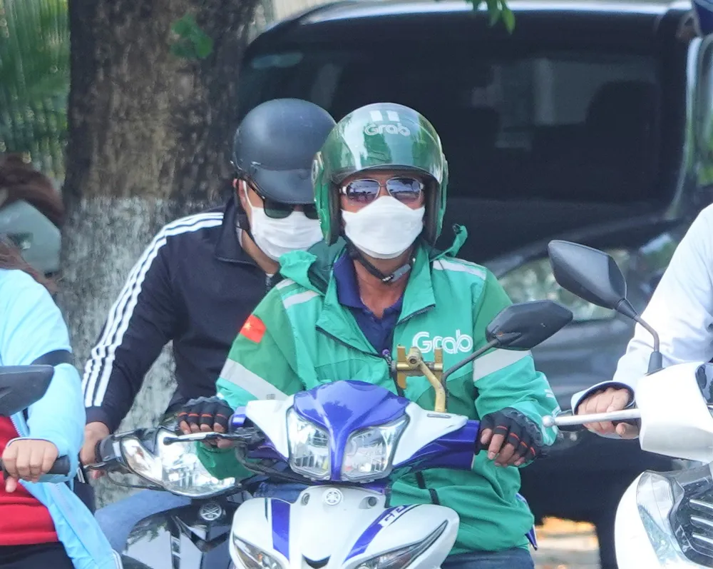 Grab đang hoạt động tại TP Đà Nẵng. Ảnh: XUÂN QUỲNH