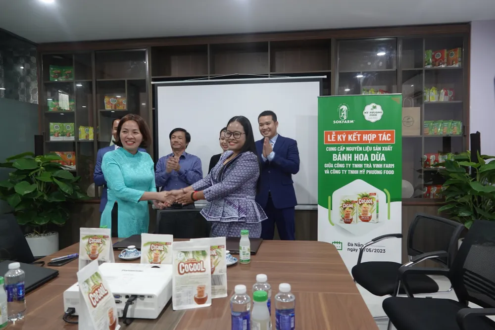 Công ty TNHH Mỹ Phương Food (TP Đà Nẵng) kí kết hợp tác với Công ty TNHH Trà Vinh Farm (tỉnh Trà Vinh)