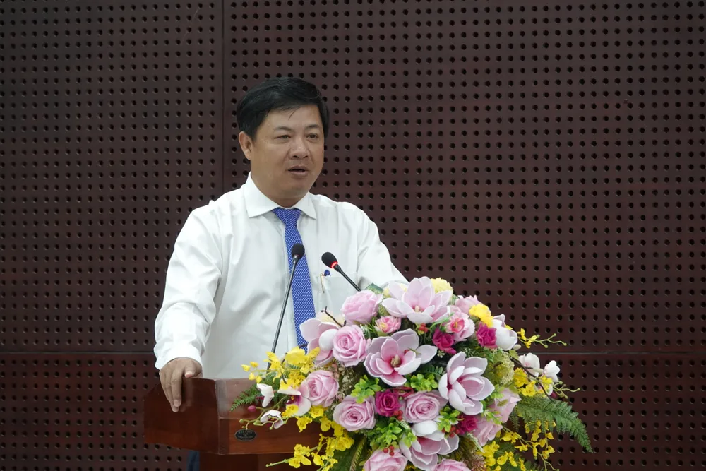 Ông Lương Nguyễn Minh Triết, Phó Bí thư Thường trực Thành uỷ, Chủ tịch HĐND TP Đà Nẵng phát biểu tại hội nghị. Ảnh: XUÂN QUỲNH Ông Lương Nguyễn Minh Triết, Phó Bí thư Thường trực Thành uỷ, Chủ tịch HĐND TP Đà Nẵng phát biểu tại hội nghị. Ảnh: XUÂN QUỲNH