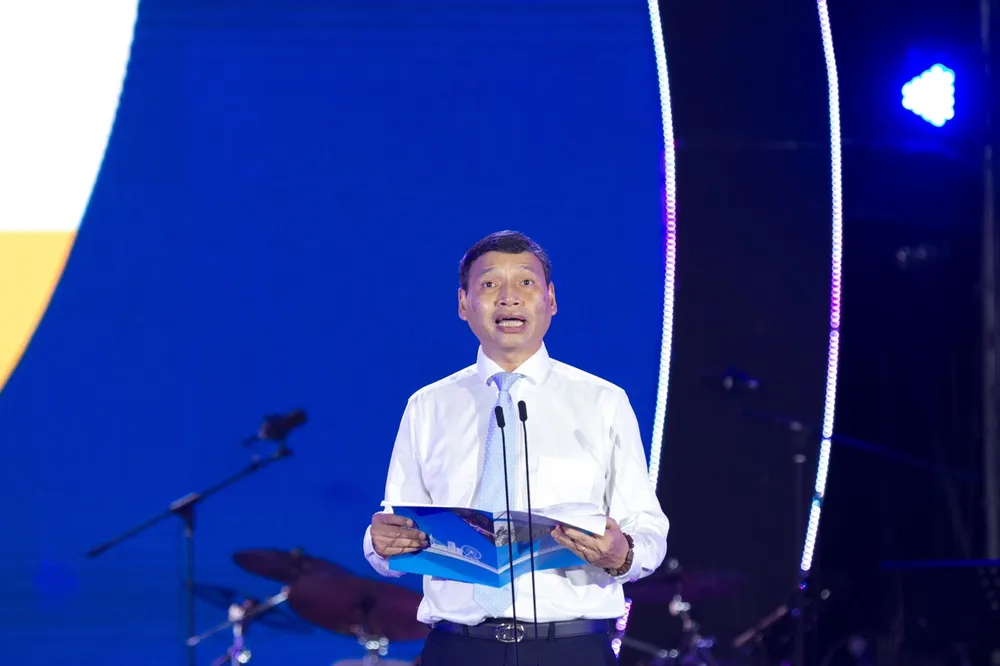 Ông Hồ Kỳ Minh, Phó Chủ tịch UBND TP Đà Nẵng phát biểu khai mạc. Ảnh: XUÂN QUỲNH