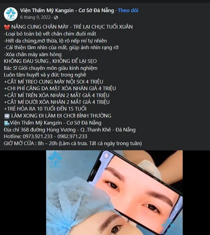 Các cơ sở quảng cáo những dịch vụ vượt quá chức năng cho phép